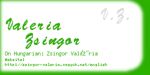 valeria zsingor business card